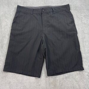 O'Neill Shorts Men 34 Black Hybrid Walk Shorts Stripe Chinos